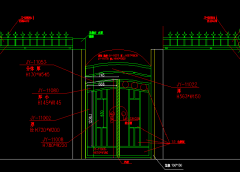 鐵藝大門設(shè)計(jì)CAD