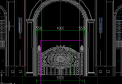 關(guān)于鐵藝大門CAD設(shè)計方案